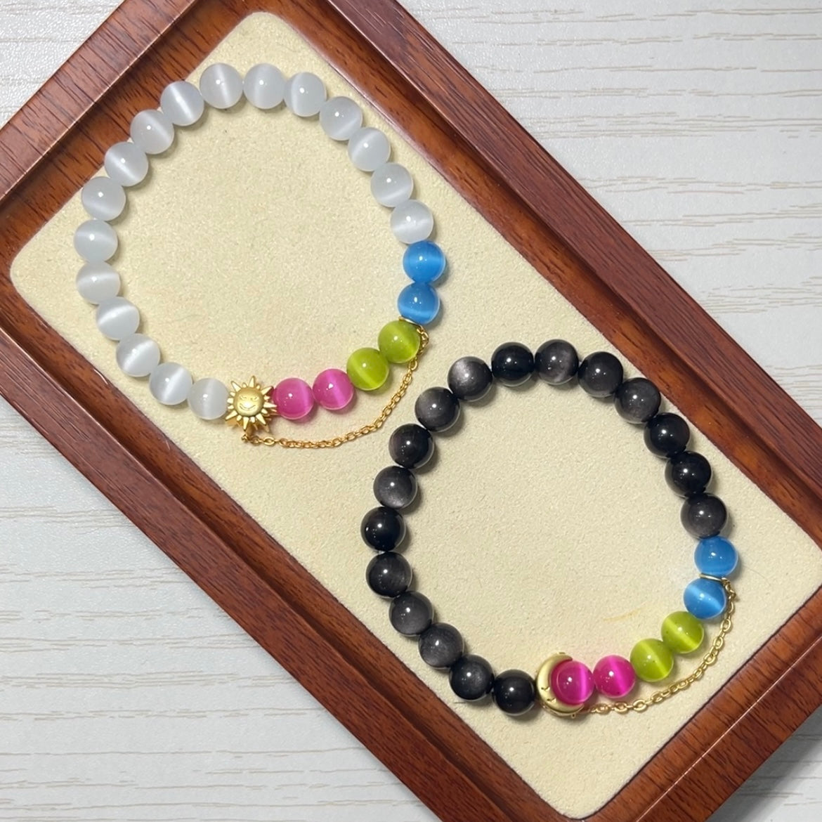 Pride Bracelet | Poly3exual | Sun & Moon/Gold (Color)