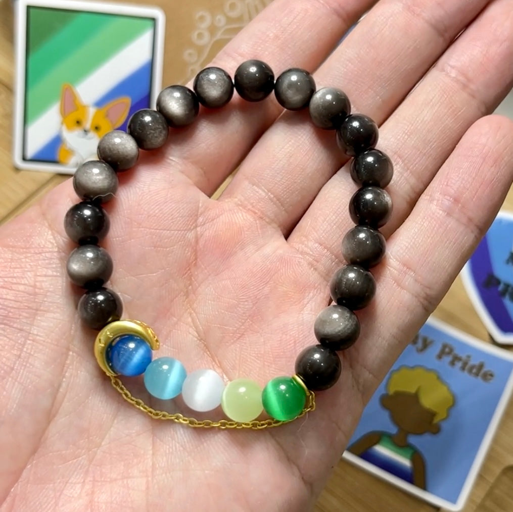 Pride Bracelet | MLM Gay | Sun & Moon/Gold (Color)