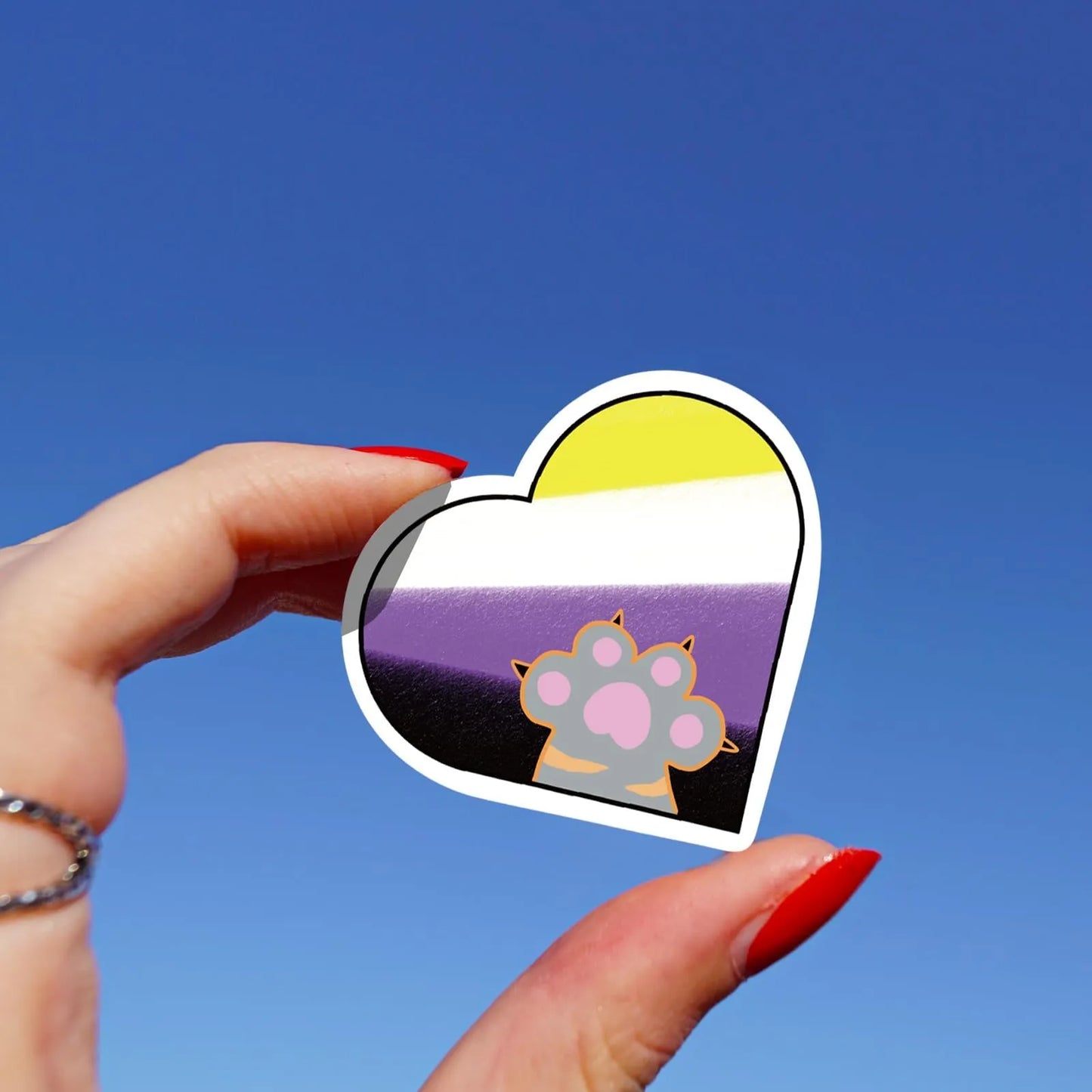 Bulk Pride Stickers | Nonbinary Pride | 50/100 PCS