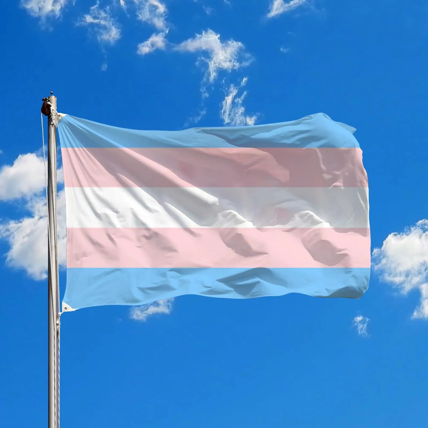 Great Value Bundle | Trans Pride | Includes: Flag, Bracelet, 50 Stickers, Pin, 2 Hand Flags, Shoelaces