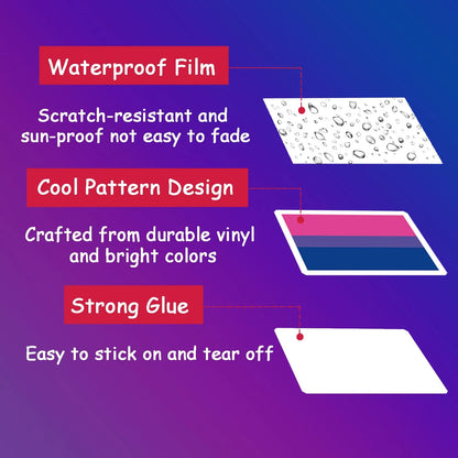 Bulk Pride Stickers | Bi Pride | 50/100 PCS