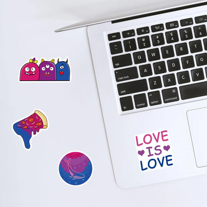 Bulk Pride Stickers | Bi Pride | 50/100 PCS