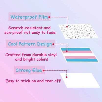 Bulk Pride Stickers | Trans Pride | 50/100/200 PCS