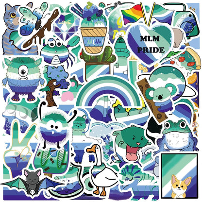 Bulk Pride Stickers | MLM Gay Pride | 50 PCS