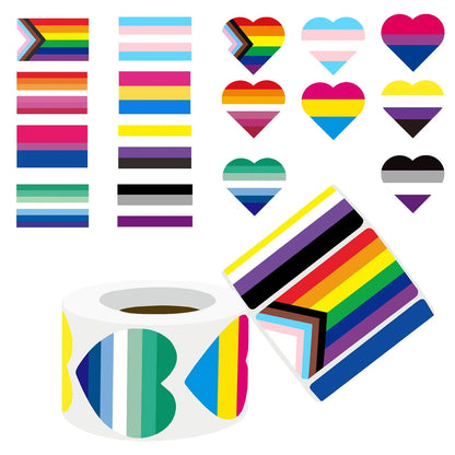 Pride Sticker Rolls | LGBTQ+ Pride | 500 Stickers/Roll
