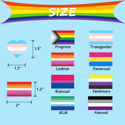 Pride Sticker Rolls | LGBTQ+ Pride | 500 Stickers/Roll