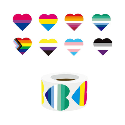 Pride Sticker Rolls | LGBTQ+ Pride | 500 Stickers/Roll