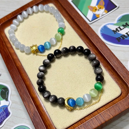 Pride Bracelet | MLM Gay | Sun & Moon/Gold (Color)