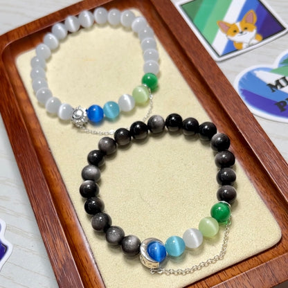 Pride Bracelet | MLM Gay | Sun & Moon/Silver (Color)