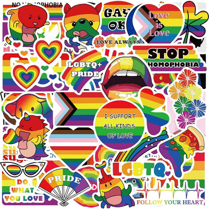 Bulk Pride Stickers | Rainbow | 100/200/300 PCS