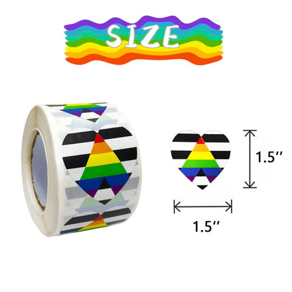 Pride Sticker Rolls | Straight Ally | 500 Stickers/Roll