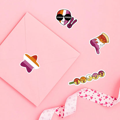 Bulk Pride Stickers | WLW Lesbian Pride | 50/100/150/200 PCS